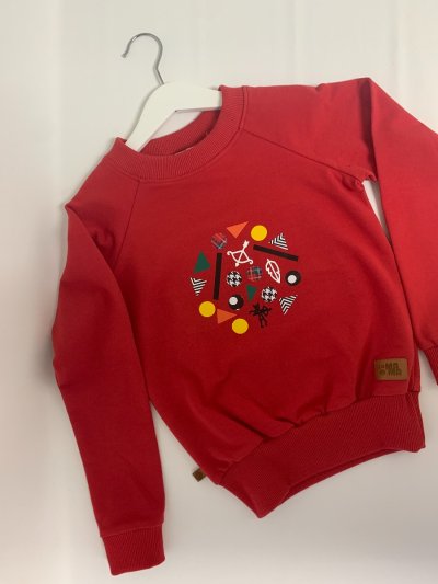 Fantovski pulover - rdeč