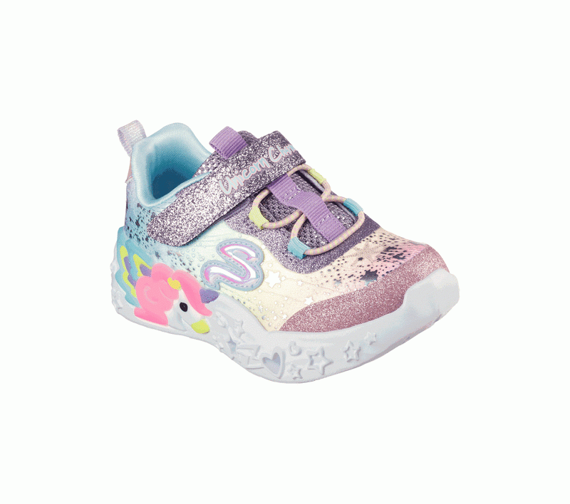 Otroški čevlji Skechers z lučko 302681N/ unicorn