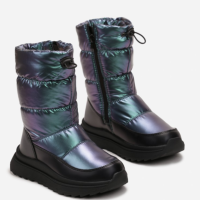 Zimski škornji za deklice D1006 - neon