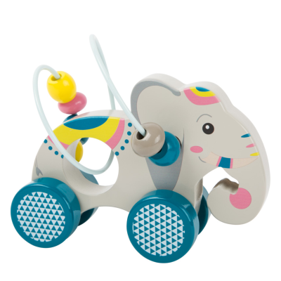 Igrača za potiskanje - slon na kolesih 11088