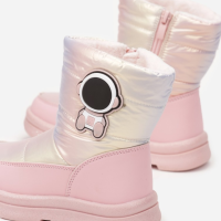 Zimski škornji za deklice F-0613 - roza